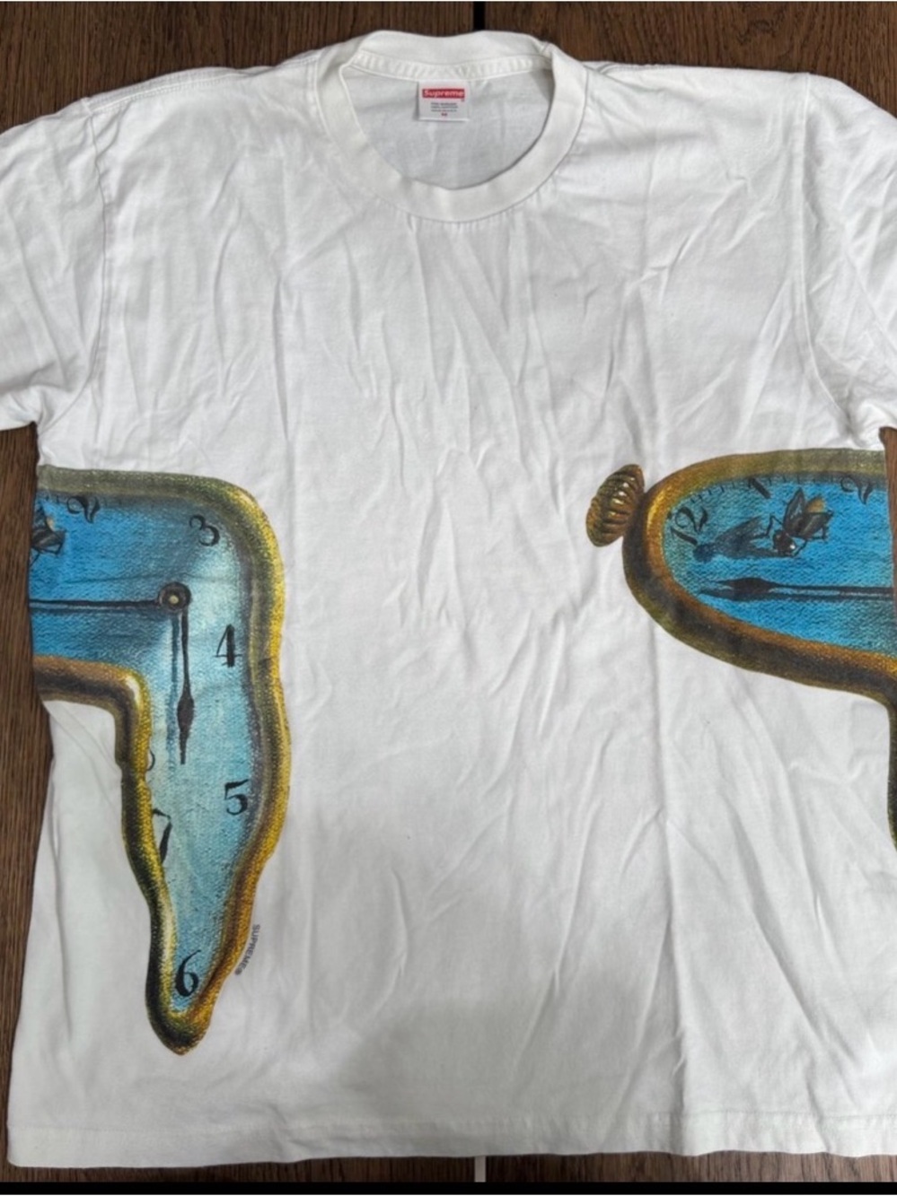 Supreme Salvador Dali Melting Clock Shirt